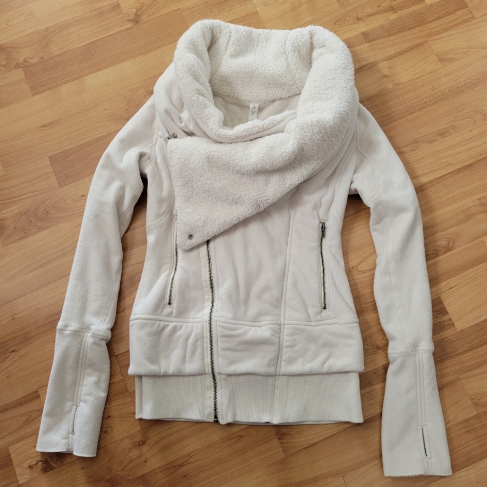 Lululemon Off The Mat Jacket 4 Double Zipper Sherpa - Picture 2 of 14
